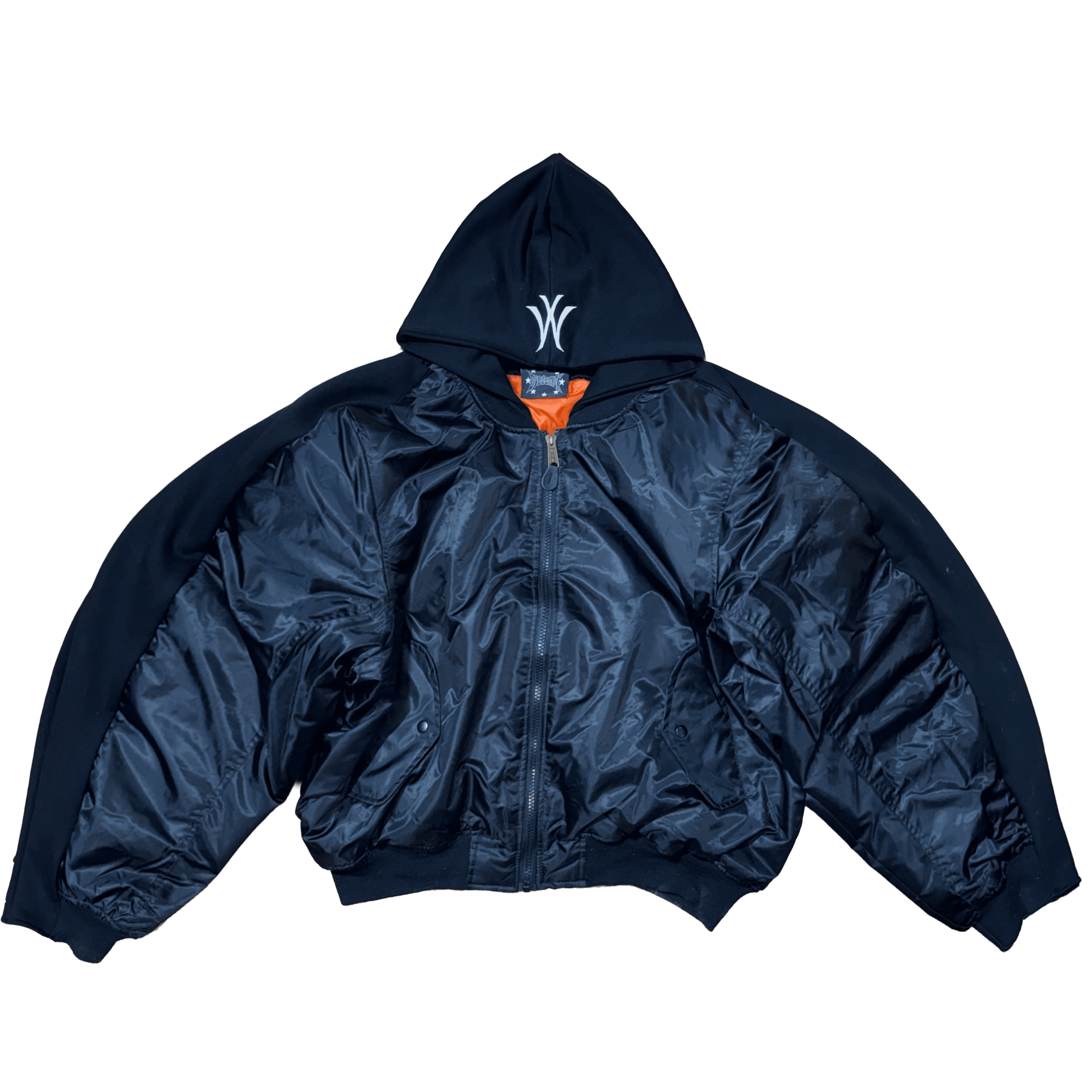 DECONSTRUCTED BLACK BOMBER JACKET bd"mx"