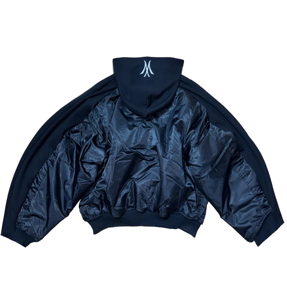DECONSTRUCTED BLACK BOMBER JACKET bd"mx" - view 2