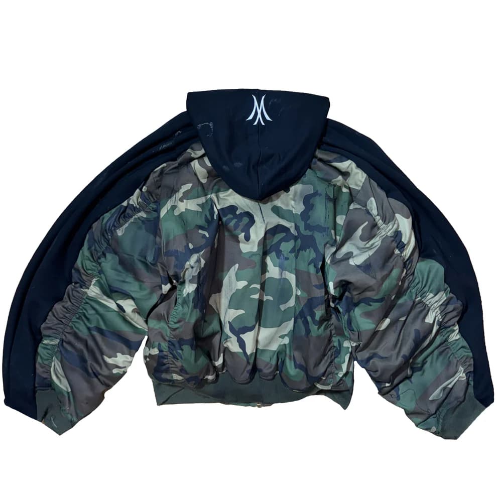 DECONSTRUCTED CAMOUFLAGE BOMBER JACKET bd"mx" - view 2