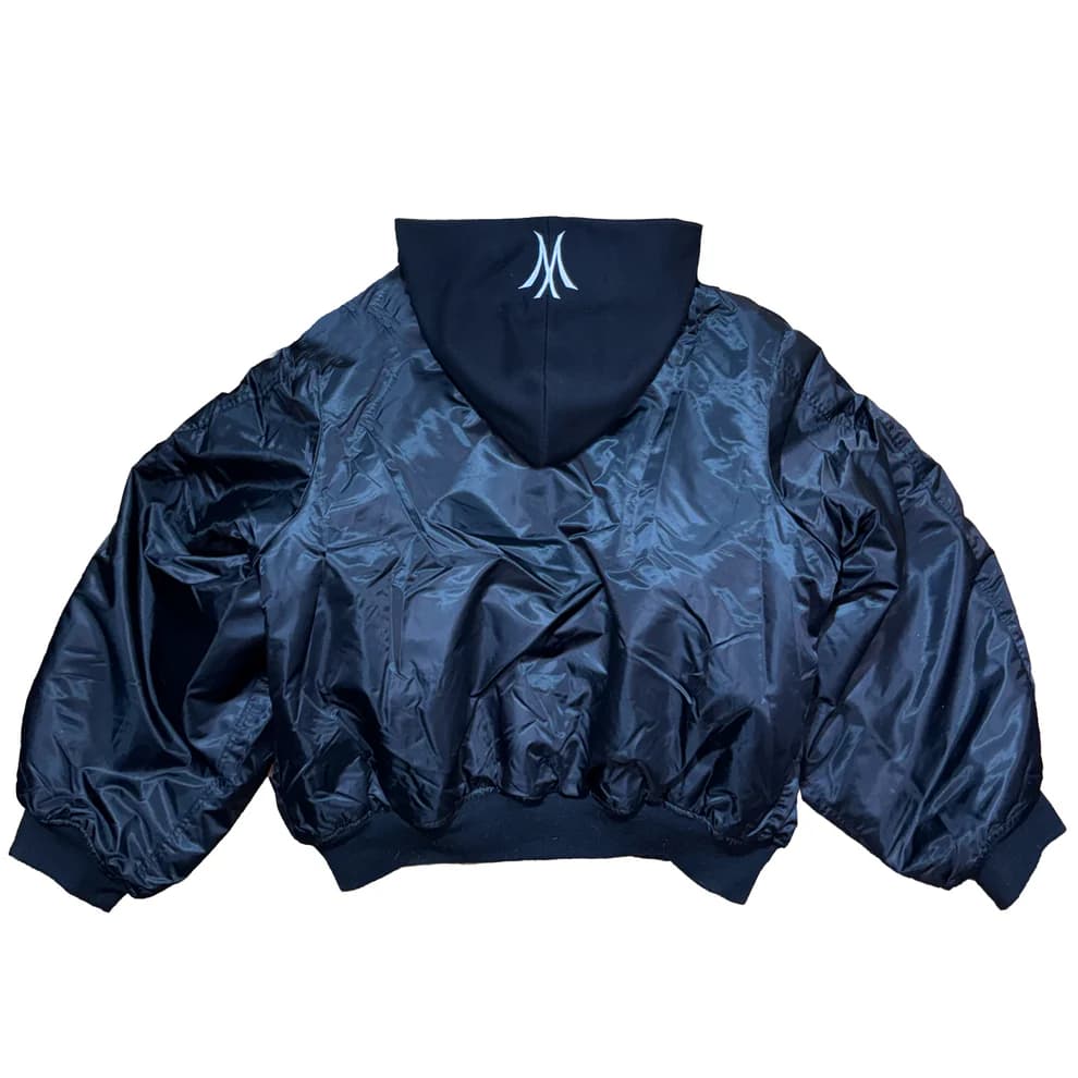 REGULAR BLACK BOMBER JACKET bd"mx" - view 2